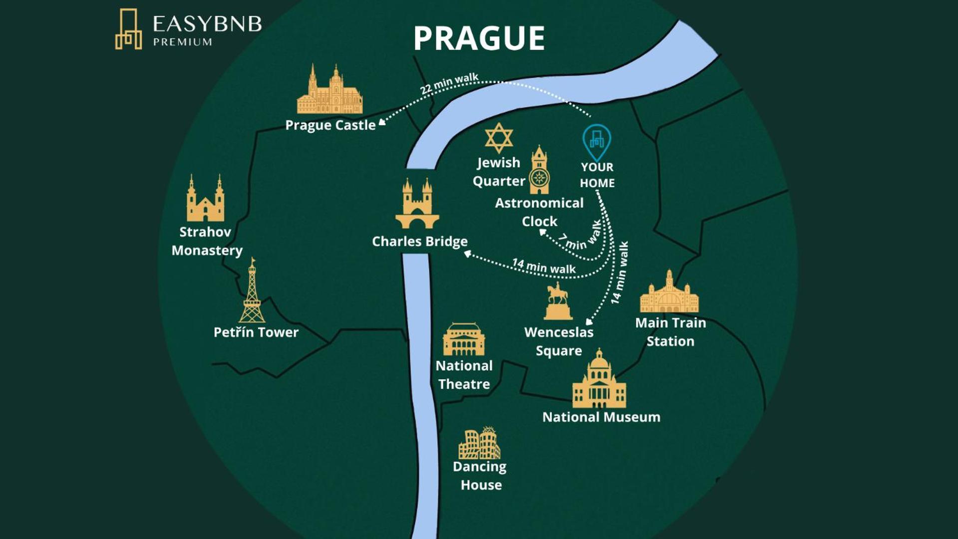 Dot 3 Bdr Apartment With Tyn Cathedral View & Ac Praga Esterno foto
